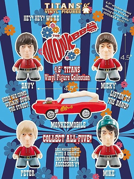 Titan Merchandise The Monkees Micky Dolenz 4.5 Inch Figure